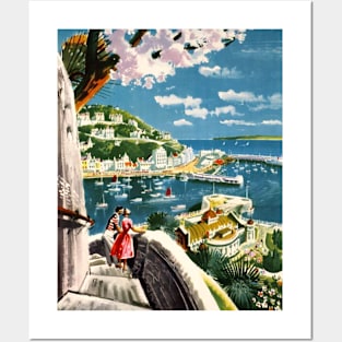 Vintage Travel Artwork - Torquay Posters and Art